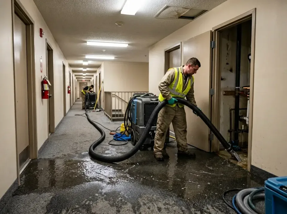 multi-unit-apartment-hallway-f-005 — frequently asked questions, Emergency Burst Pipe Water Extraction & Removal in Choctaw…